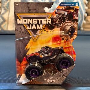 Monster Jam Wild Side Toy Truck - Black and Purple